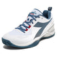 Diadora Blushield Torneo 2 Clay Men Shoes (White/Oceanview/Salsa) (White/Oceanview/Salsa, US Footwear Size System, Adult, Men, Numeric, Medium, 8.5)