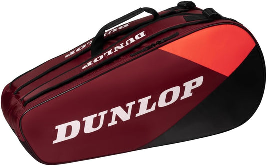 Dunlop 2024 CX Club 6 Racquet Bag, Black/Red