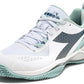 DIADORA Women`s Blushield Torneo 2 Clay Tennis Shoes White/Legion Blue