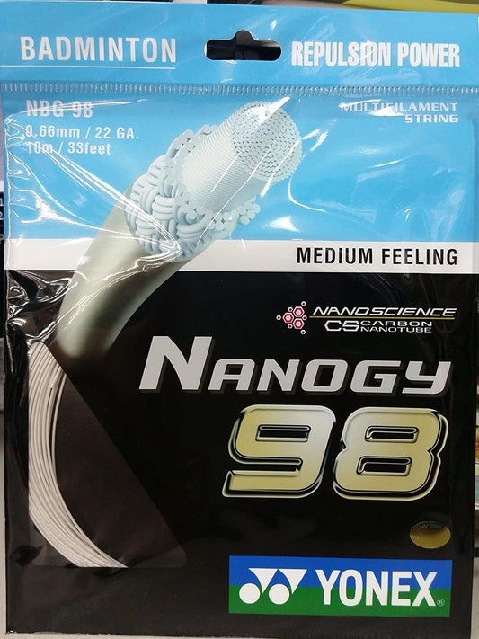 YONEX Nanogy 98 Medium Feeling Badminton String Blue