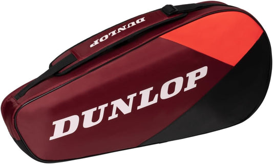 Dunlop 2024 CX Club 3 Racquet Bag, Black/Red