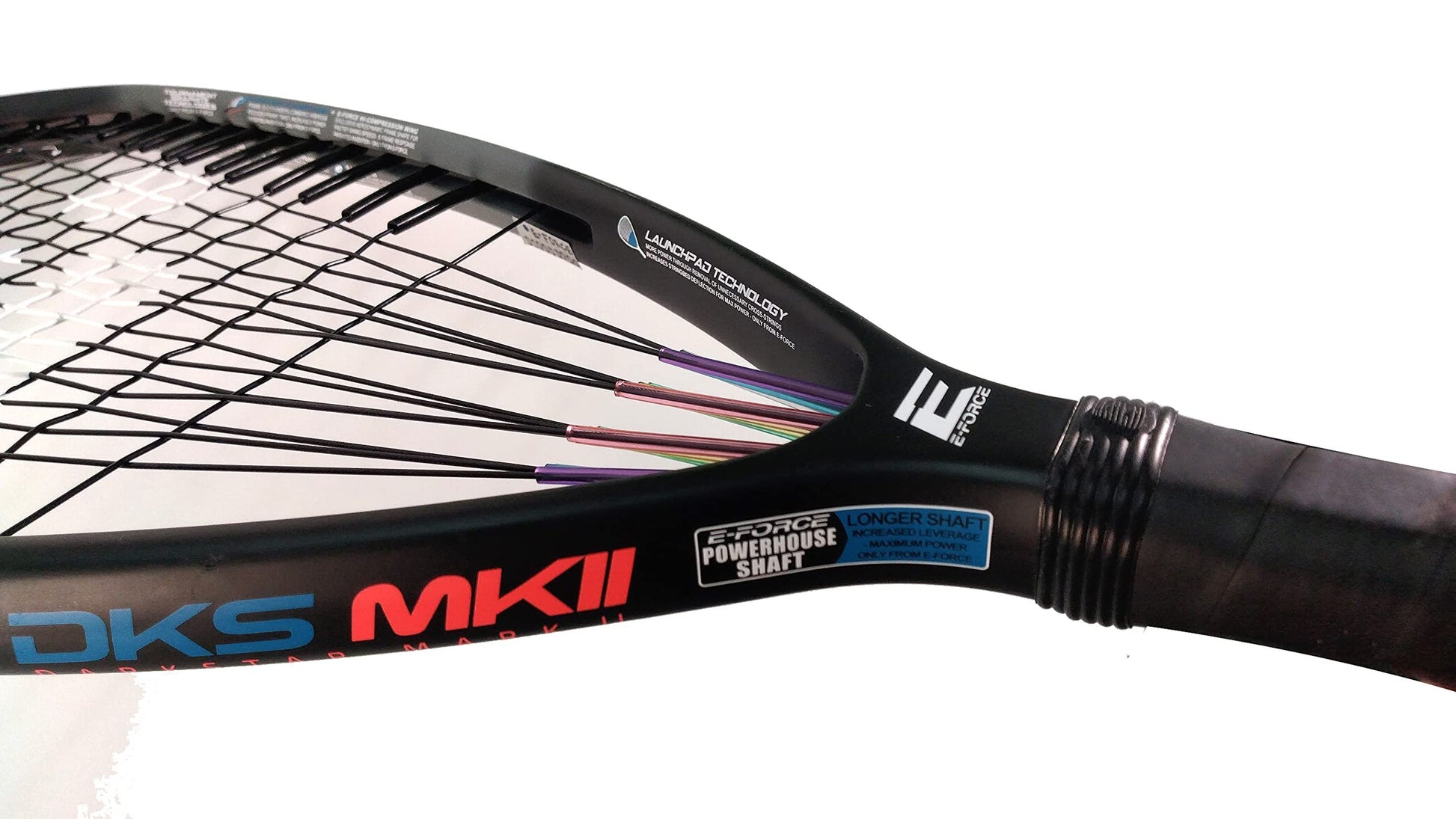 E-Force Dark Star Mark II 190 (DKS MK II) Racquetball Racquet, Grip 3 5/8