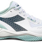 DIADORA Women`s Blushield Torneo 2 Clay Tennis Shoes White/Legion Blue