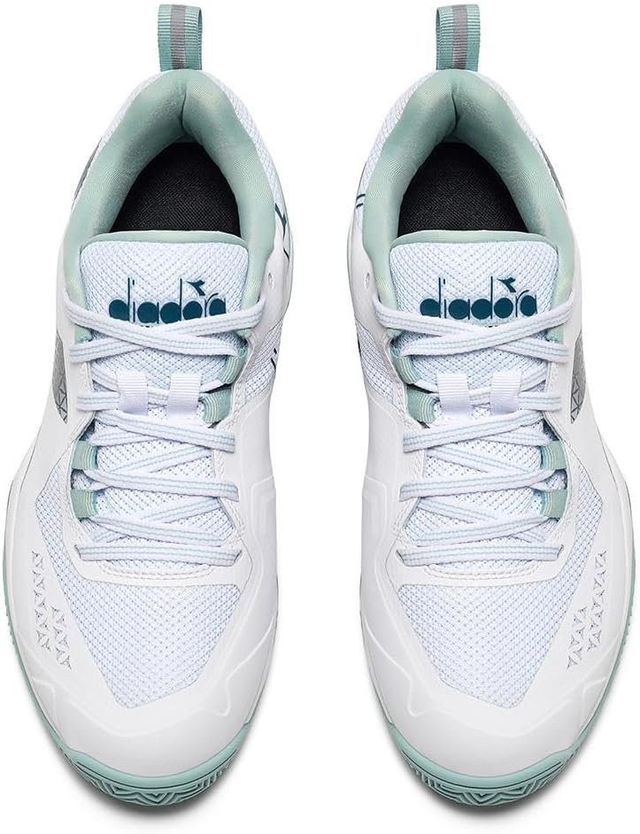 DIADORA Women`s Blushield Torneo 2 Clay Tennis Shoes White/Legion Blue