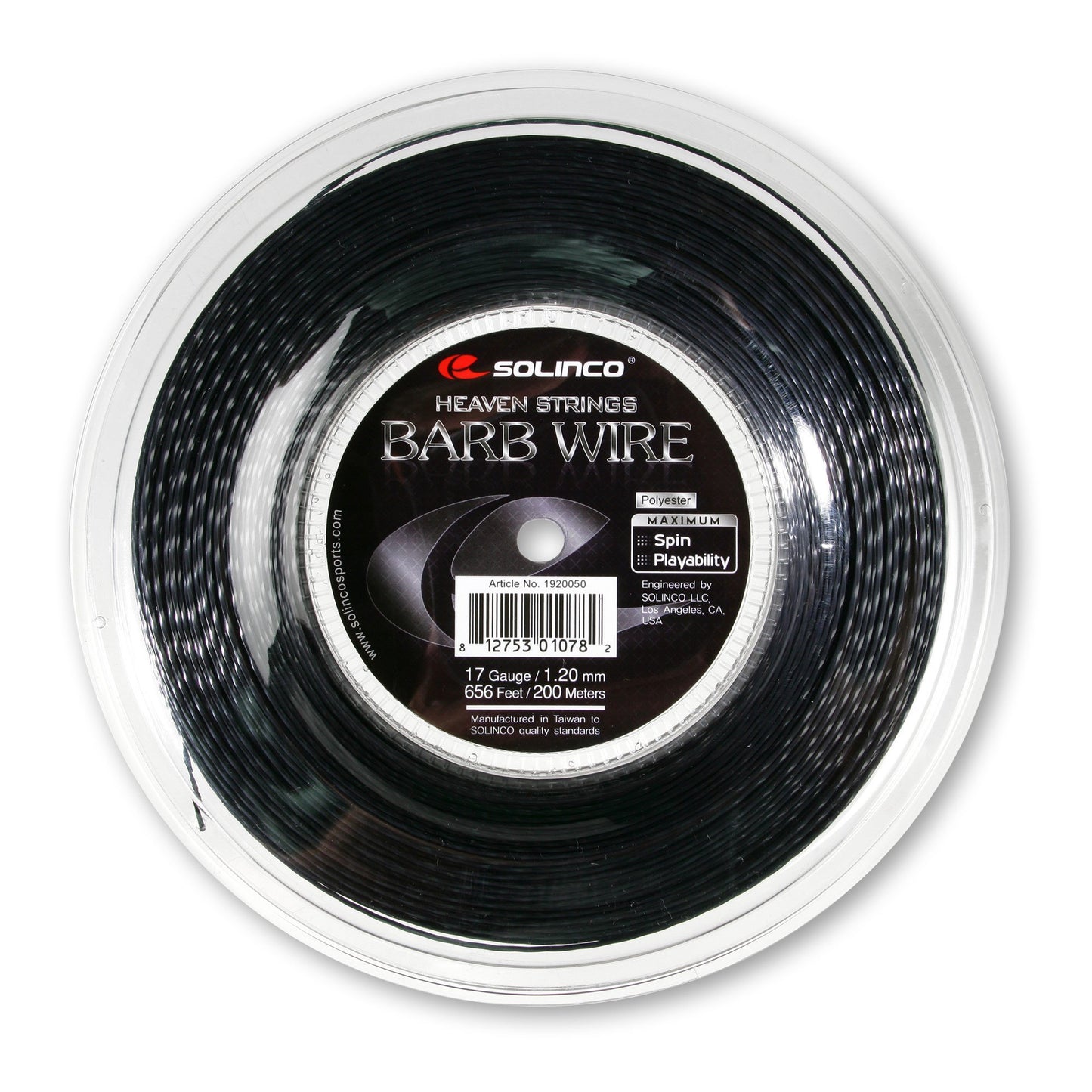 SOLINCO Barb Wire 16L 1.25MM Reel Tennis String