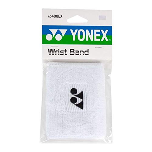 Yonex Double Wide Wristbands Color: White