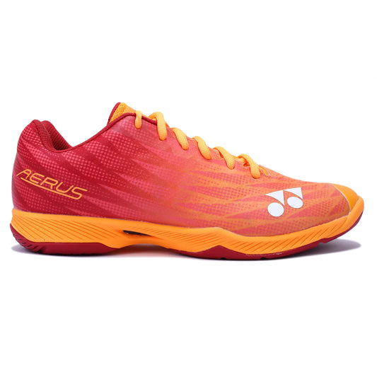 YONEX Power Cushion Aerus Z2 Mens Indoor Court Shoe (Orange Red)