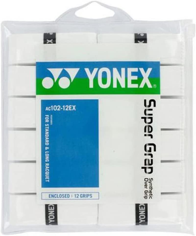 YONEX Super GRAP White 12-Pack Overgrip