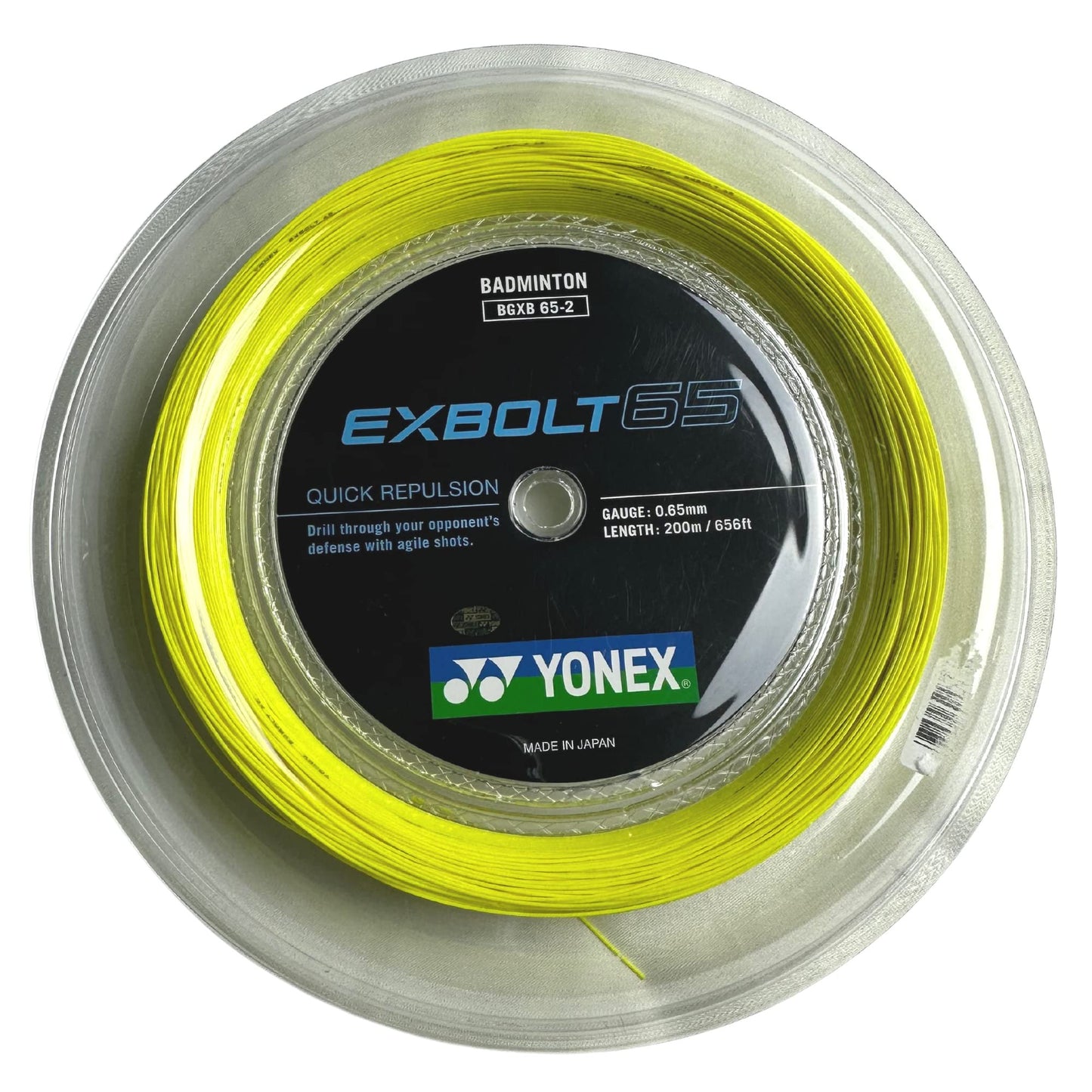 Yonex EXBOLT 65 Badminton String - 200m Reel