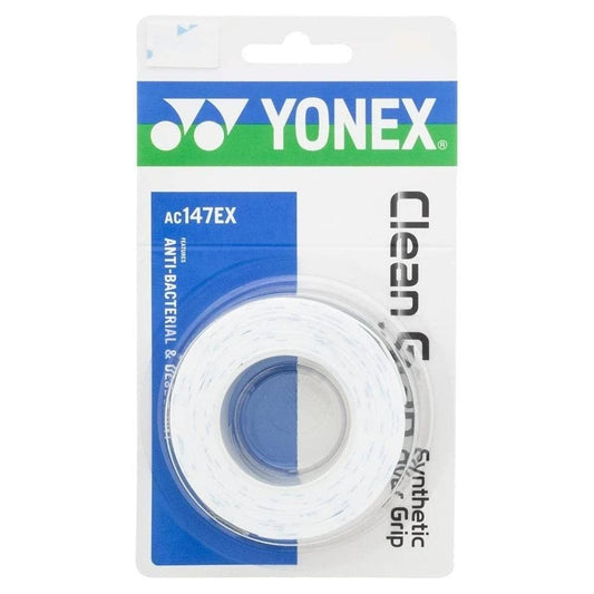 Yonex Clean GRAP Racquet Overgrip 3 Pack White