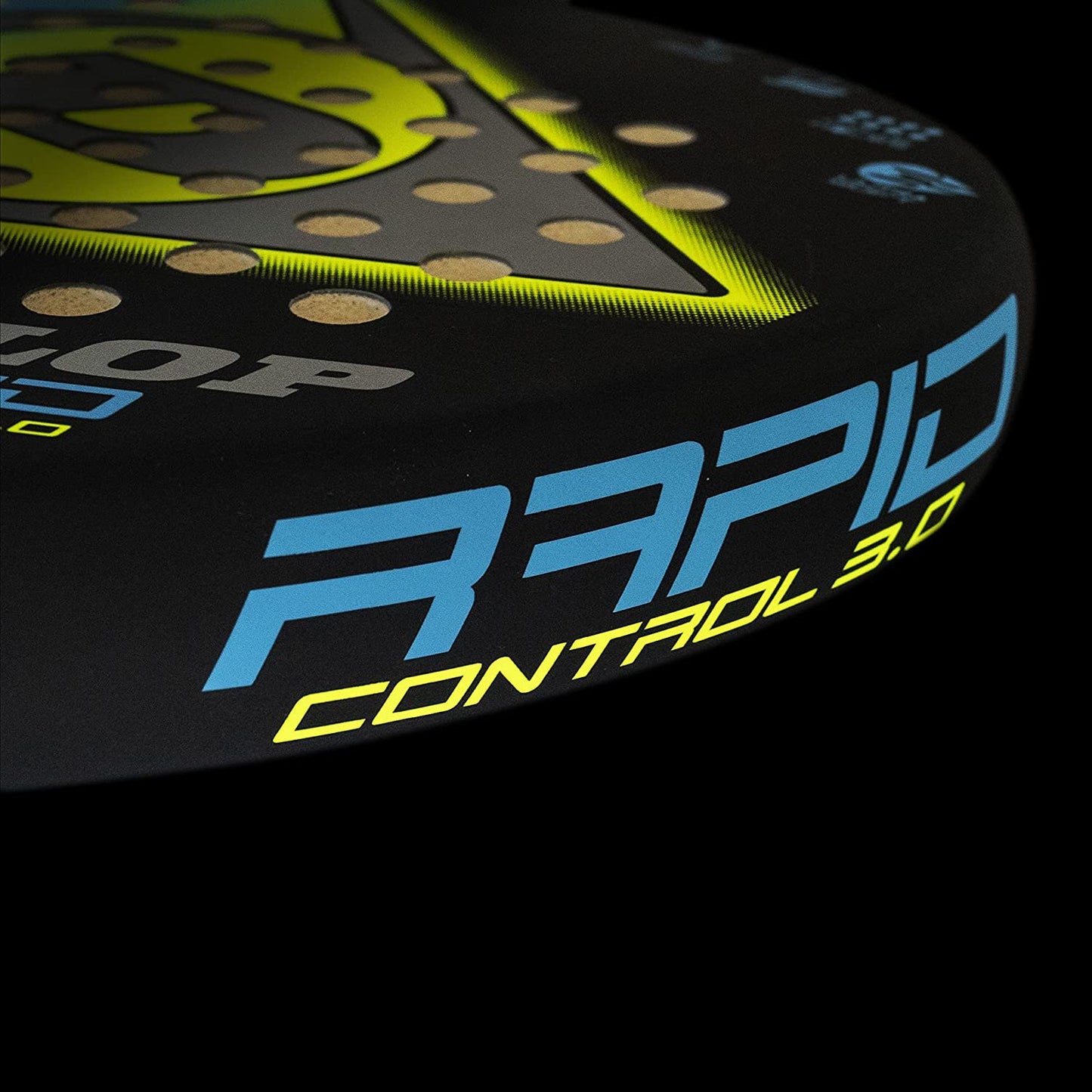 Dunlop Rapid Control 3.0 Padel Racket, Black/Blue/Yellow