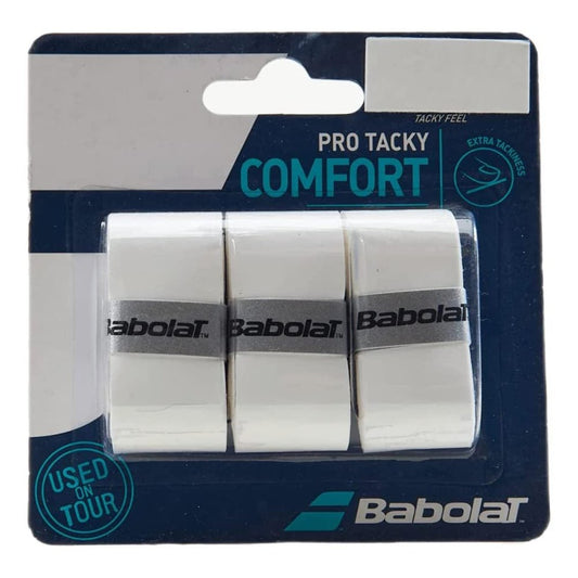 Babolat Pro Tacky Overgrip 3 Pack White