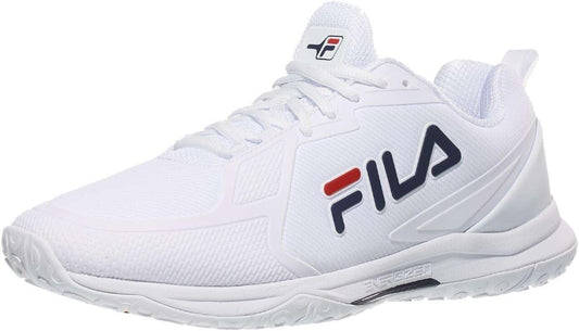 Fila Men's Volley Burst Pickleball Shoe (White/Navy/Red)
