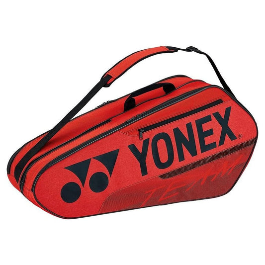 Yonex Team Racquet 6 Pack Tennis Badminton Bag Red
