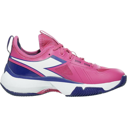 Diadora Finale W Clay Tennis Shoes (Pink Yarrow/White/Blueprint)