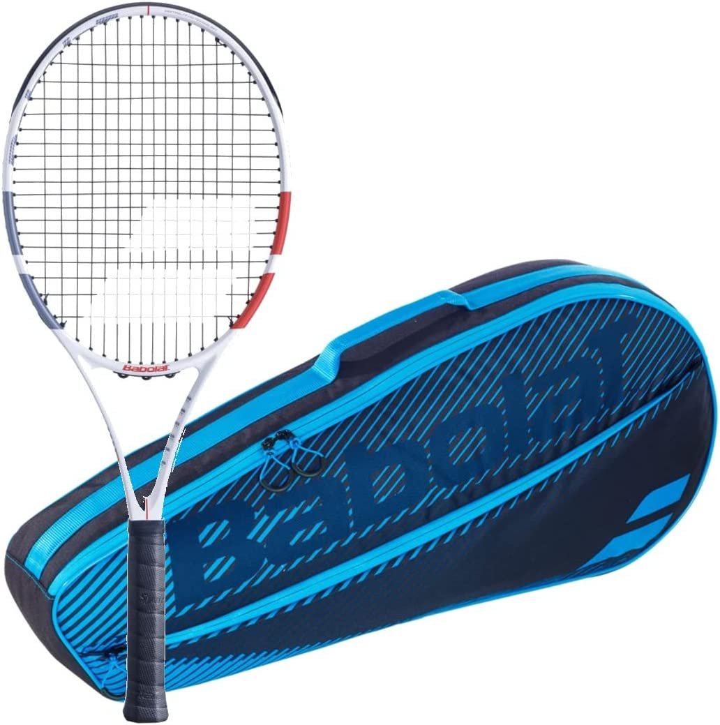 Babolat Strike Evo Strung Tennis Racquet Bundled with an RH3 Club