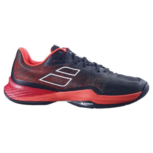 Babolat Men's Jet Mach 3 All Court Tennis Shoes Black/Poppy Red