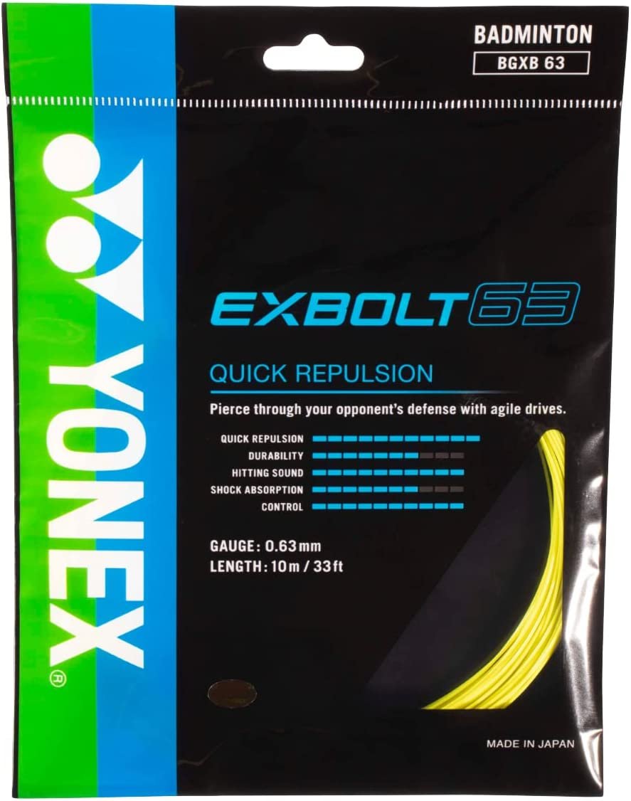 Yonex Exbolt 63 Badminton String (Yellow)