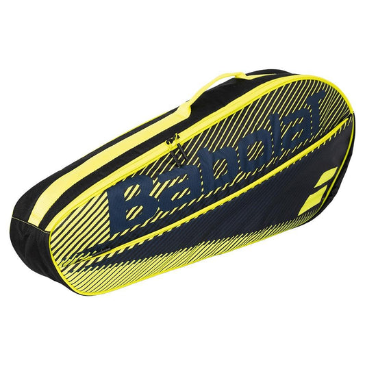 Babolat Racquet Holder 3 Essential Club Tennis Bag Black and Yellow