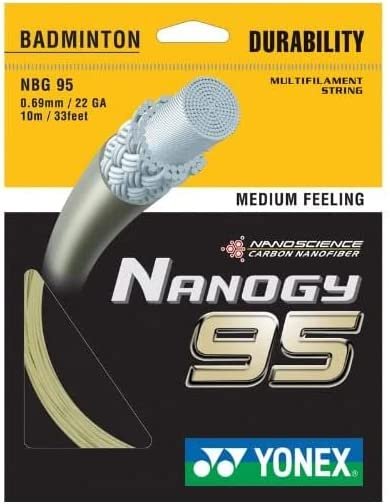 Yonex Nanogy 95 Badminton Racket String - Cosmic Gold