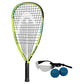 Head MX Hurricane Racquetball Racket Set with Goggles & Two Balls Yellow
