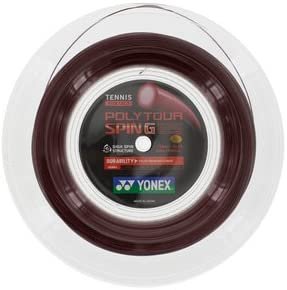 YONEX Polytour Spin G 125 Tennis Reel String (Dark Red)